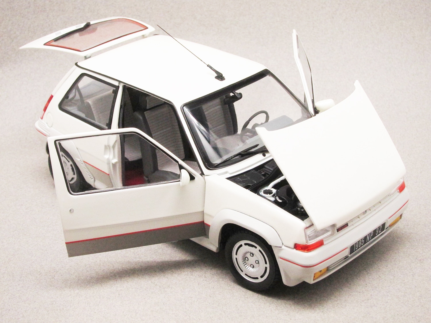 Renault 5 GT Turbo phase 1 blanche (Norev) 1/18e